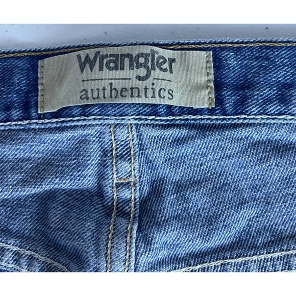 Wrangler Authentics Denim Jean Shorts Men's 48 Blue 10" Inch Inseam 100% Cotton - Picture 5 of 7